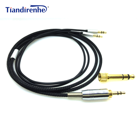 Сменный кабель Hifiman для Hifiman, кабель Hi-Fi для наушников Hi-Fi, 3,5 мм, 6,35 мм-2x3,5 мм ► Фото 1/6