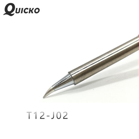 QUICKO T12-J02 1pc электронные наконечники для паяльника для детской сварочной станции, короткий наконечник изгиба 24 в 75 Вт 20000 паяльные соединения ► Фото 1/4