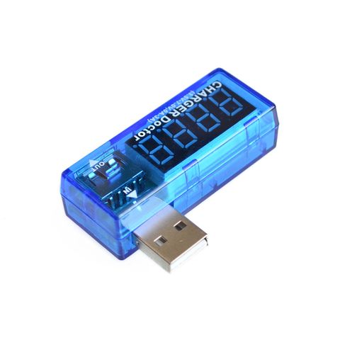 Цифровой USB-тестер напряжения для мобильного телефона, измеритель напряжения и силы тока, зарядное устройство с мини-USB, доктор, вольтметр, амперметр ► Фото 1/3