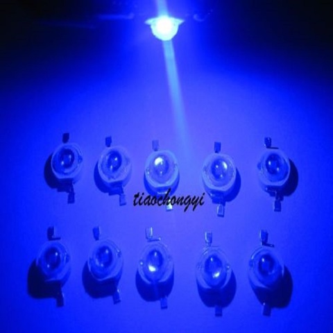Светодиодная лампа высокой мощности, 100 шт., 3 Вт, 3 Вт, королевский синий, 3,2-3,6 нм, мА,-в ► Фото 1/4