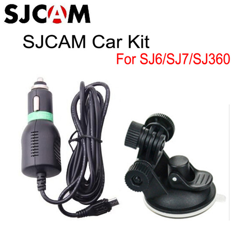 Автомобильное зарядное устройство + присоска-держатель в автомобиль с зарядным устройством для SJ6 LEGEND SJ360 SJ7 Star ► Фото 1/4