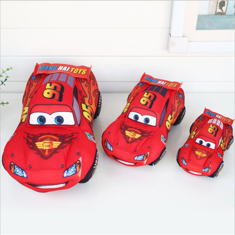 Машинки Disney Pixar, детские игрушки, 17 см, 25 см, 35 см, плюшевые игрушки Маккуин, милые Мультяшные машинки, плюшевые игрушки, лучшие подарки для дет... ► Фото 1/6