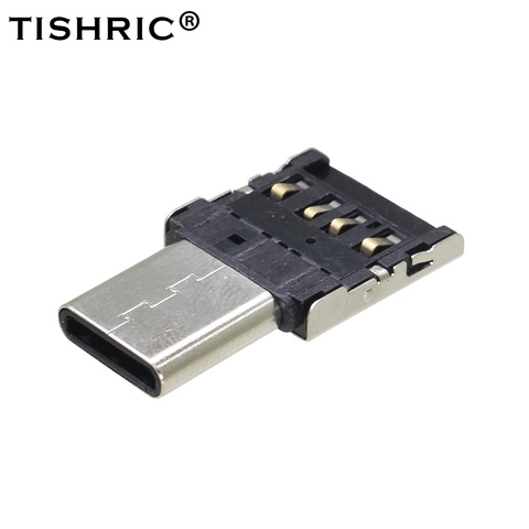 TISHRIC 10 шт. OTG Type-C OTG микро USB адаптер USB Type-C зарядный преобразователь данных OTG кабель для мыши клавиатуры USB флеш-накопителя ► Фото 1/6