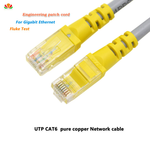 Кабель UTP CAT6 длиной 0,25м, 0,5м, 1м, 2м, 3м, сеть RJ45, соединительные шнуры, медные провода, LAN линия для гигабит Ethernet, коммутирующий маршрутизатор для... ► Фото 1/6