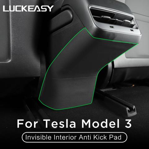 LUCKEASY для Tesla Model 3 2022-2022 Скрытая внутренняя Противоударная защитная пленка боковые края защитные наклейки ► Фото 1/4