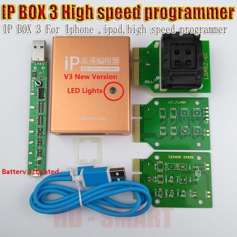 IP box v3 IP BOX 3 высокоскоростной программатор для телефона pad, жесткий диск programmers4s 5 5c 6 6plus, инструменты для обновления памяти 16 Гб to128gb ► Фото 1/6