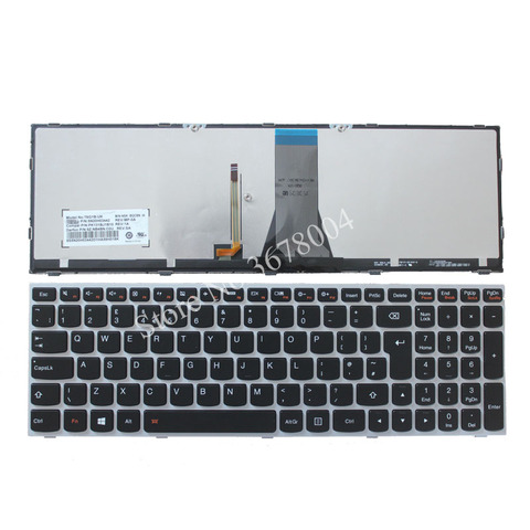 Новинка для LENOVO Z50-70 Z50-70A Z50-75 Z50-80E Z51-70 Z51-70A LAPTOP Ноутбук с английской клавиатурой с подсветкой 11S25215251 5N20H03442 25215251 ► Фото 1/3