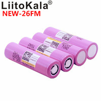 Liitokala новый 100% оригинальный 18650 2600 мАч аккумулятор ICR 18650 26FM литий-ионный 3,7 в перезаряжаемый аккумулятор ► Фото 1/6