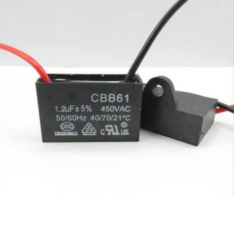 CBB61 конденсатор 450V 1,2 мкФ 400V конденсатор электрического вентилятора Электрический вентилятор пусковой конденсатор ► Фото 1/1