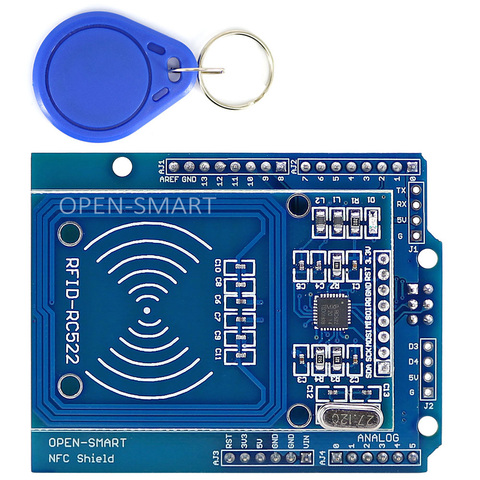NFC щит RFID RC522 модуль RF IC карта сенсор + S50 RFID смарт-карта для Arduino UNO / Mega2560 ► Фото 1/6