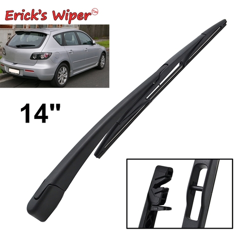 Набор задних стеклоочистителей Erick's Wiper 14 дюймов и рычага, для Mazda 3 BK Hatchback 2003-2009, лобовое стекло, заднее стекло ► Фото 1/6