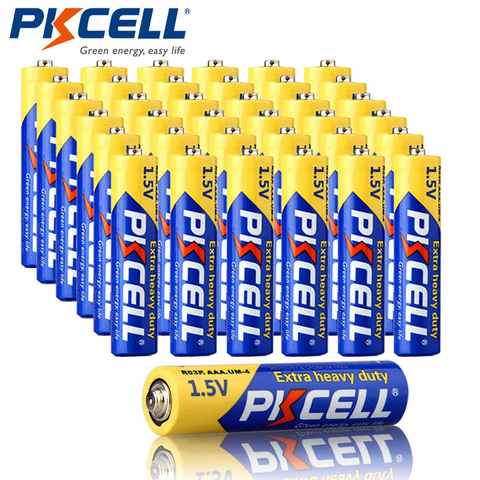 30X PKCELL 1,5 V батарея AAA измеритель температуры батарея карбоновая цинковая Одиночная батарея карбоновая сухая батарея 3A батарея ► Фото 1/4