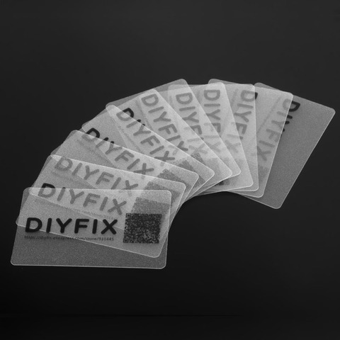 DIYFIX 10 шт. пластиковая карта для Android iOS мобильный телефон скребок для открытия для iPad планшетов PC Teardown инструмент для ремонта ► Фото 1/6