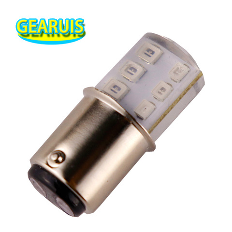 10 шт. 1157 BAY15D стробоскоп мигает 12 SMD 2835 светодиод силикон P21/5 Вт фонари заднего хода стоп-сигнал стояночный фонарь 12 В белый красный синий ► Фото 1/6