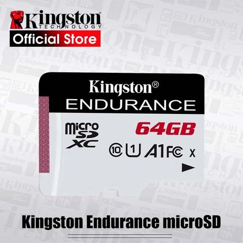 Карта памяти Kingston durance micro sd, 32 ГБ, 64 ГБ, 128 ГБ, класс 10 A1, эксклюзивная карта памяти для домашнего мониторинга, карта microsd, новый список ► Фото 1/6