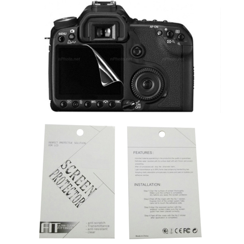 2 шт. Новая мягкая защитная пленка для экрана камеры для Canon 1DX MARK II 1DX 5D 6D 50D 60D 70D 77D 80D 200D Rebel T5 1200D Kiss X70 ► Фото 1/6