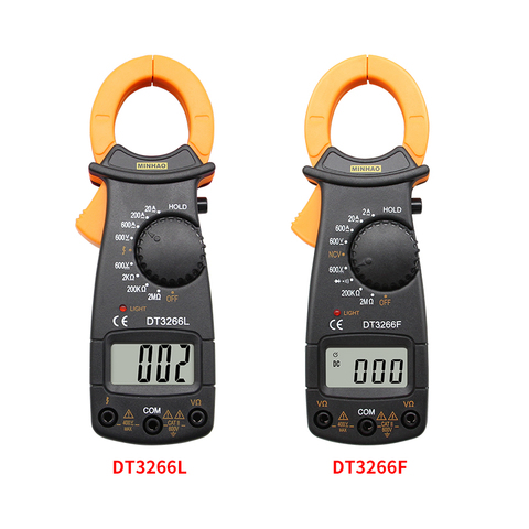 DT-3266L Цифровой амперметр, мультиметр, токовые клещи, клещи для измерения токовых клещей, вольтметр, амперметр, ток 600А ► Фото 1/6
