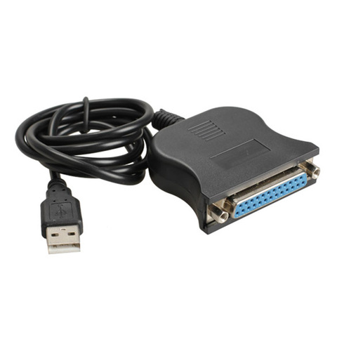 Высококачественный кабель-преобразователь с USB 1,1 на DB25, 95 см, LPT USB-адаптер, LPT-кабель, LPT-USB-кабель, черный, оптовая продажа ► Фото 1/6