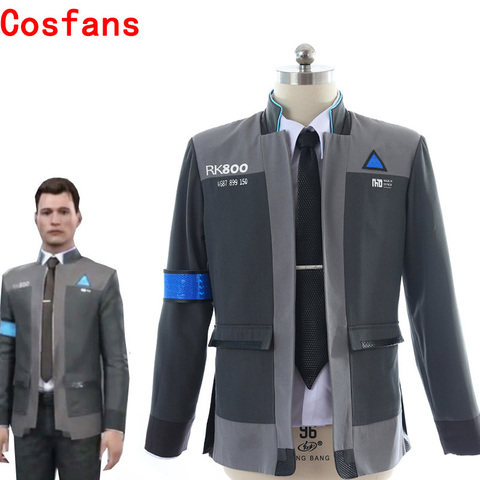 Новая игра Детройт стать человеком Коннор RK800 агент Костюм Униформа туго униот Кара акс400 Косплей Костюм для Хэллоуина ► Фото 1/6