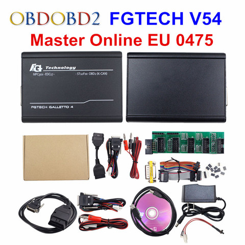 Онлайн Master EU 0475 FGTech V54 Galletto 4 Полная поддержка чипа BDM Полная функциональность Fg Tech V54 автоматическая Настройка чипа ECU ► Фото 1/6