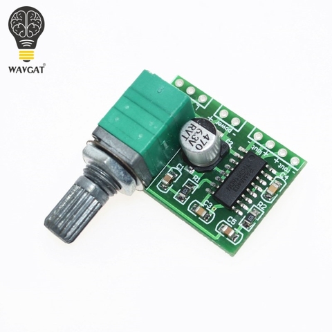 Плата цифрового усилителя PAM8403 mini 5V с потенциометром, питание от USB ► Фото 1/6