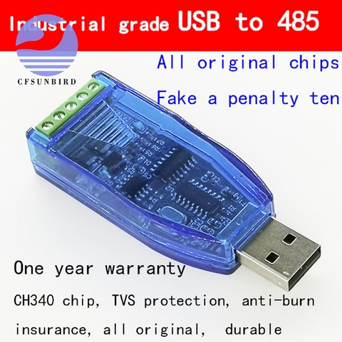 Промышленный двухнаправленный преобразователь USB в RS485, полудуплексный преобразователь, защита ТВ, U485CH340G преобразователь ► Фото 1/3