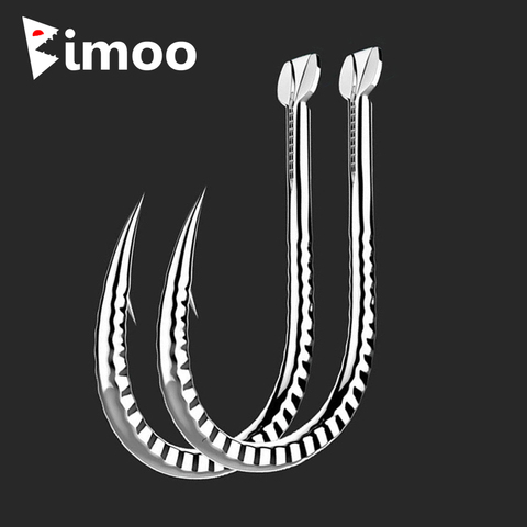 Bimoo Прочный Крючок для ловли карпа в форме стрекозы серебристого цвета, 20 шт., размер #1 ~ #13 ► Фото 1/6