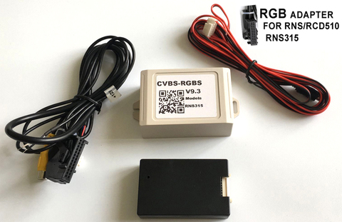 V9.3 автомобильный адаптер RGB для камеры CVBS преобразователь сигнала для VW Passat CC Golf MK6 откидная камера заднего вида с логотипом RCD510 RNS 510 315 ► Фото 1/5