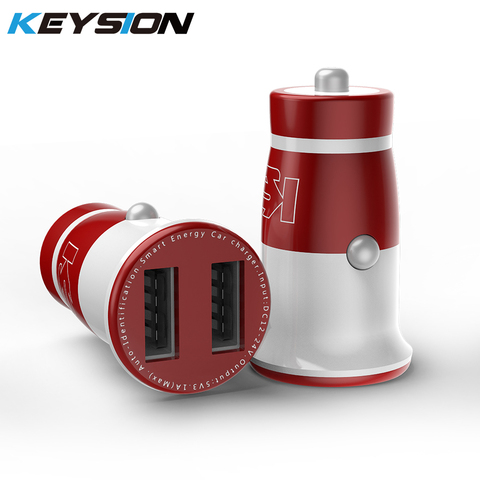 Автомобильное зарядное устройство KEYSION Mini с USB, 3,1 А, двойное быстрое зарядное устройство для планшетов, автомобильное зарядное устройство д... ► Фото 1/6