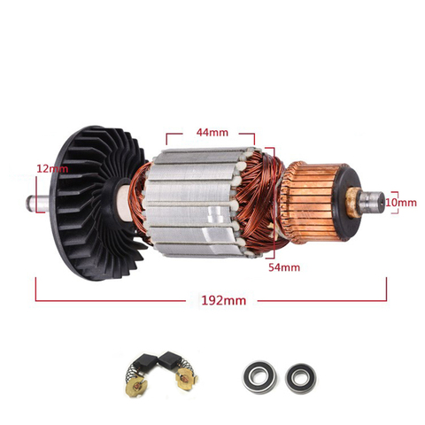 Карбоновая щетка ротора для MAKITA 9067, 9067S, 9069, 9069S, 9069X, 9067F, 9069F, угловая шлифовальная машина, якорь ► Фото 1/1