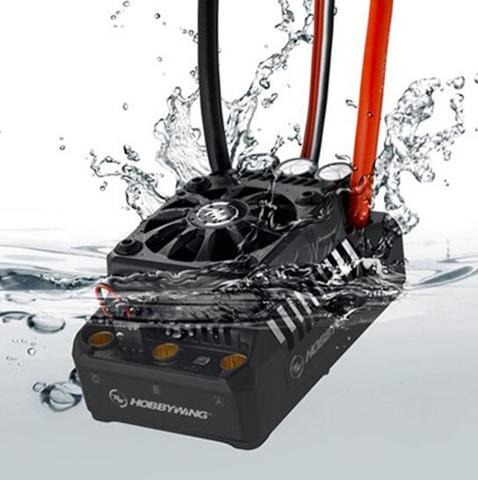 Контроллер скорости Hobbywing EzRun Max6 V3/ Max5 V3/MAX10 SCT 160A / 200A /120A, водонепроницаемый бесщеточный ESC для радиоуправляемого автомобиля 1/6 1/5 ► Фото 1/5