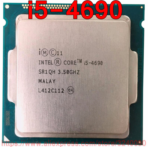Оригинальный процессор Intel Core i5-4690 процессор 3,50 ГГц 6 м четырехъядерный процессор i5 4690 розетка 1150 Бесплатная доставка Быстрая доставка ► Фото 1/1