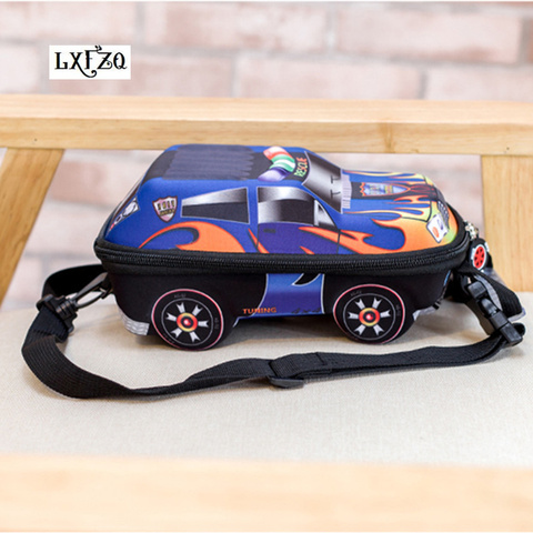 LXFZQ mochila escolar menino 3D автомобиль детская модель милые детские рюкзаки для малышей Детский рюкзак для детей ► Фото 1/6