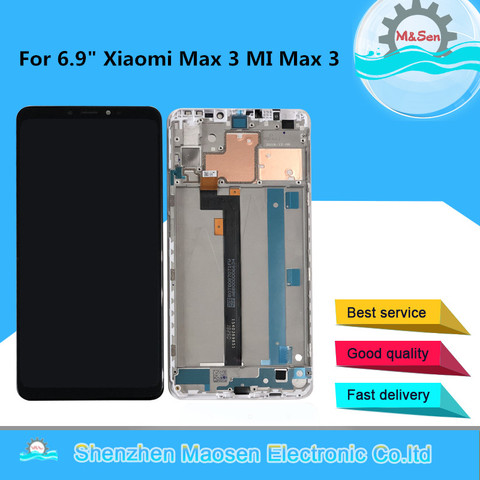 Оригинальный ЖК-дисплей M & Sen 6,9 дюйма для Xiaomi Max 3, MI Max3, с рамкой и дигитайзером сенсорной панели, дисплей для Xiaomi Mi Max 3 ► Фото 1/6