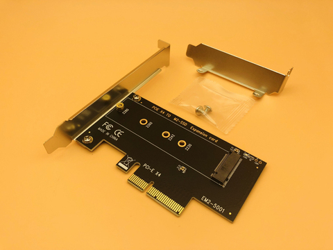 Адаптер M.2 NVMe SSD к PCIe, карта M, гнездо ключа, поддержка PCI Express 3,0x4 2230 2242 2260 2280 Размер M.2 SSD, полноскоростная переходная карта ► Фото 1/1