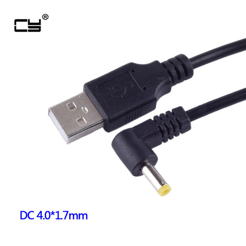5V 2A DC 4,0mm x 1,7mm штекер питания USB к 4,0*1,7mm/DC 4017 зарядный кабель Jack 4,0x1,7mm 100CM 2M ► Фото 1/6