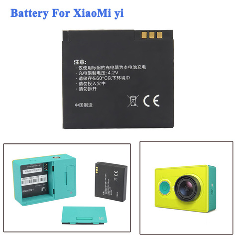 Аккумулятор Xiaomi yi, 1010 мАч, литий-ионный аккумулятор для экшн-камеры ► Фото 1/4