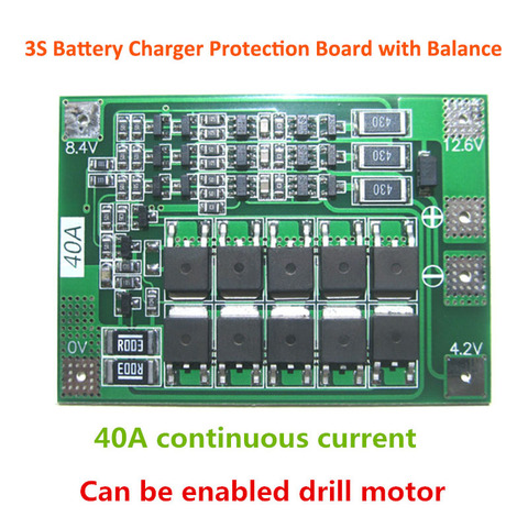 1S/2S/3S/4S литий-ионная литиевая батарея 18650 зарядное устройство PCB 5S Lipo Cell Module с балансиром ► Фото 1/6