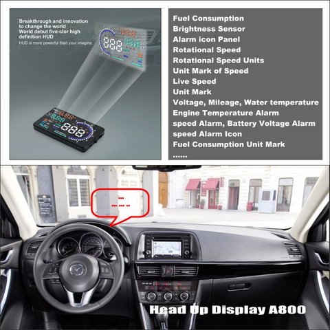 Автомобильный HUD Дисплей для Mazda CX-5 CX 5 CX5 2013 2014 2015 отражающий лобовое стекло Экран безопасного вождения Экран проектор ► Фото 1/5
