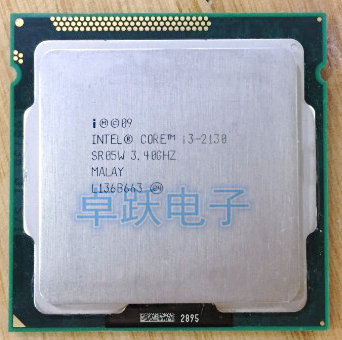 Процессор Intel Core I3 2130, 3 Мб кэш-памяти, 3,4 ГГц, LGA 1155, TDP 65 Вт, процессор для настольных ПК, Бесплатная доставка, разбросанный по частям процессор, i3-2130 ► Фото 1/1