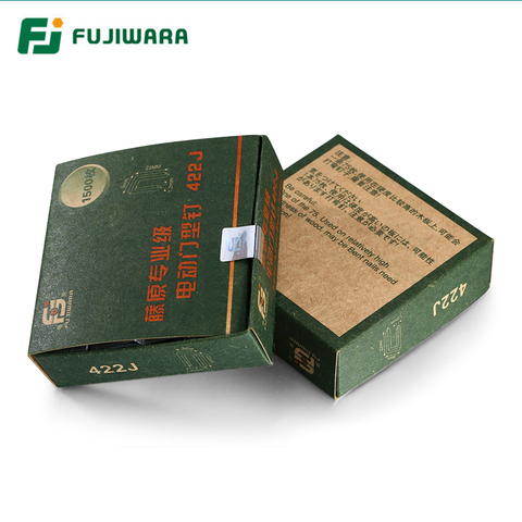 FUJIWARA степлер для ногтей прямой гвоздь, U-Nail, F15/F20/ F25/ F30(15-30 мм) 422J U-(4 мм ширина, 22 мм длина) ► Фото 1/6