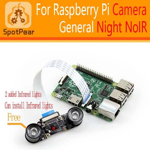 Raspberry Pi NoIR Ночная камера с бесплатным 2 ИК-светильник ► Фото 1/5