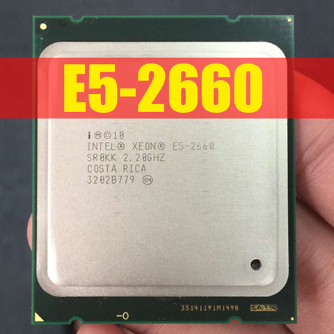 Процессор Intel Xeon C2, Кэш-память 20 Мб/2,2 ГГц/8,00 ГТ/с, 95 Вт, LGA 2011, E5 2660, есть, продажа ЦП E5 2670 2650 ► Фото 1/4