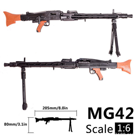 1/6 шкала 12 дюймов фигурки аксессуары Второй мировой войны MG42 тяжелой машины игрушечный пистолет 1/100 MG Gundam Модель комплектующих для M82A1 игруш... ► Фото 1/4