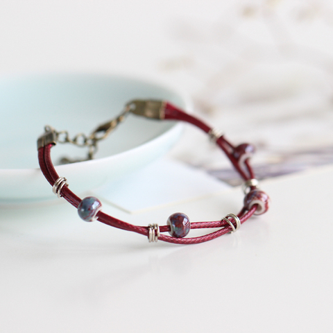 Модный простой керамический браслет для девушек с надписью пьяной уверенности, ювелирные изделия, хит продаж, #1349 ► Фото 1/4