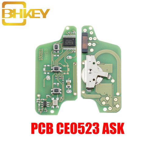 BHKEY 3 кнопки дистанционного ключа автомобиля PCB попросить peugeot 407 407 307 308 607 для Citroen C2 C3 C4 C5 CE0523 CE0536 печатная плата ► Фото 1/2