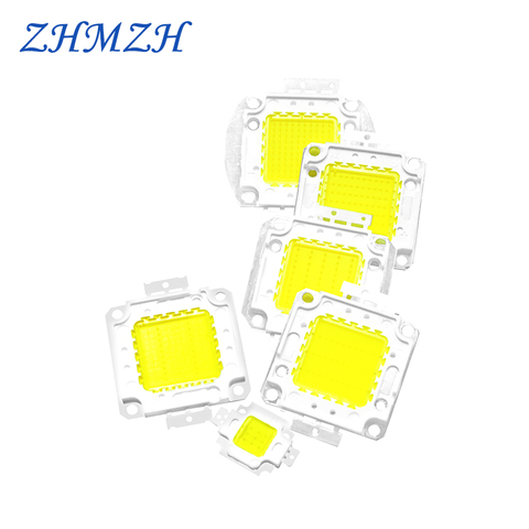Светодиодный чип высокой мощности 30-36 в, встроенный светодиодный чип 10 Вт 20 Вт 30 Вт 50 Вт 70 Вт 100 Вт SMD COB, светодиодная лампа DIY для прожектора ► Фото 1/6