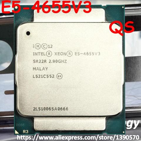 Оригинальный процессор Intel Xeon QS, процессор E5 4655V3, процессор Intel Xeon QS, 6 ядер, 2,90 ГГц, 30 МБ, 4655, 3, Бесплатная доставка ► Фото 1/1