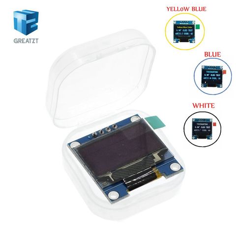 Модуль дисплея OLED 0,96 дюйма 0,96x64, белый и синий цвета, модуль дисплея OLED для arduino IIC SPI Communicate ► Фото 1/5