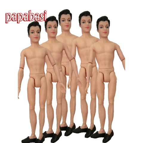 Papabasi 1 комплект 1/6 Кен тело куклы мужчины все суставы тела для кукол DIY Кен мальчик друг голая тело с головой и обувью Бесплатная доставка 30 см ► Фото 1/3